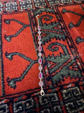 Lovely red stone bracelet